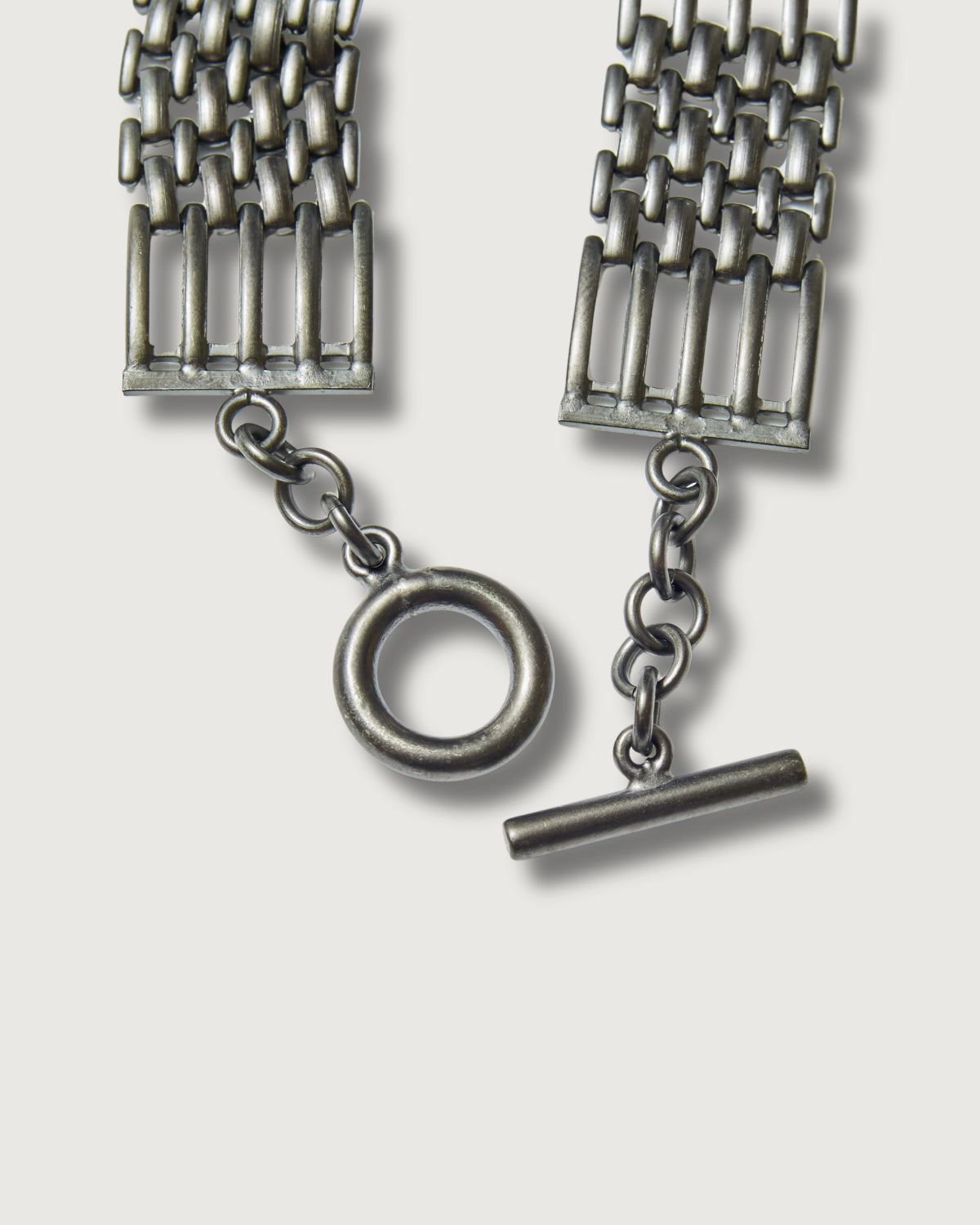 #3911-PB3 POST Bracelet #3 : brass flat black