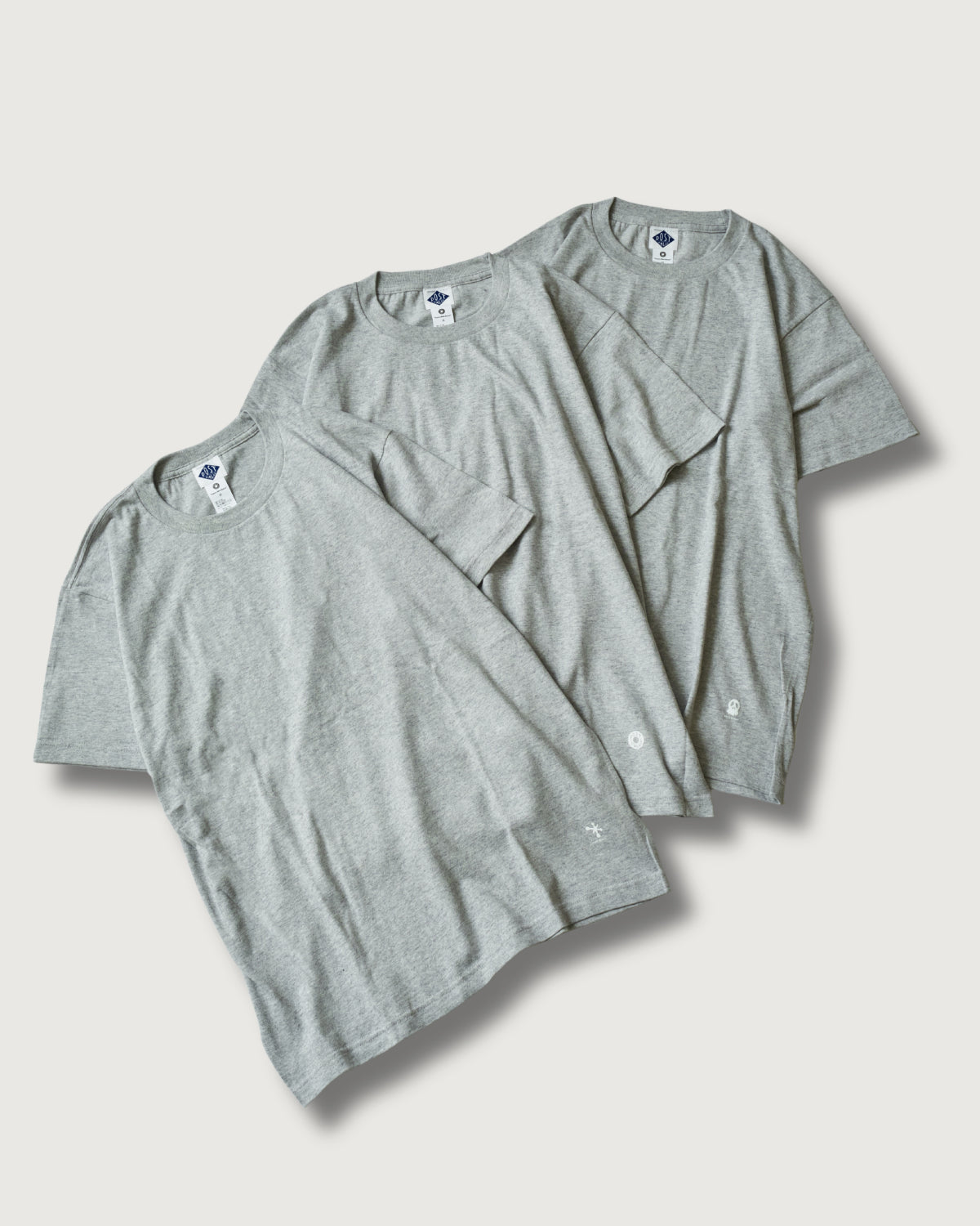 Crew neck 3pack tee Ver.2 (3PT2-GH) : grey heather (Shop Special)