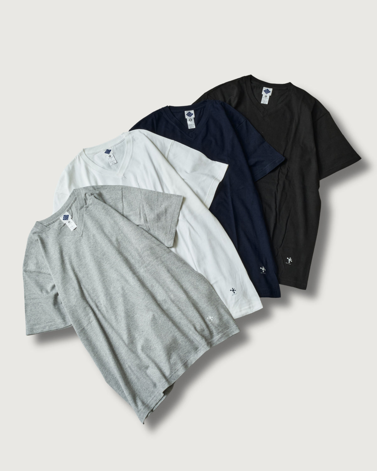 V neck 3pack tee Ver.2 (3PV2-GH) : grey heather (Shop Special)