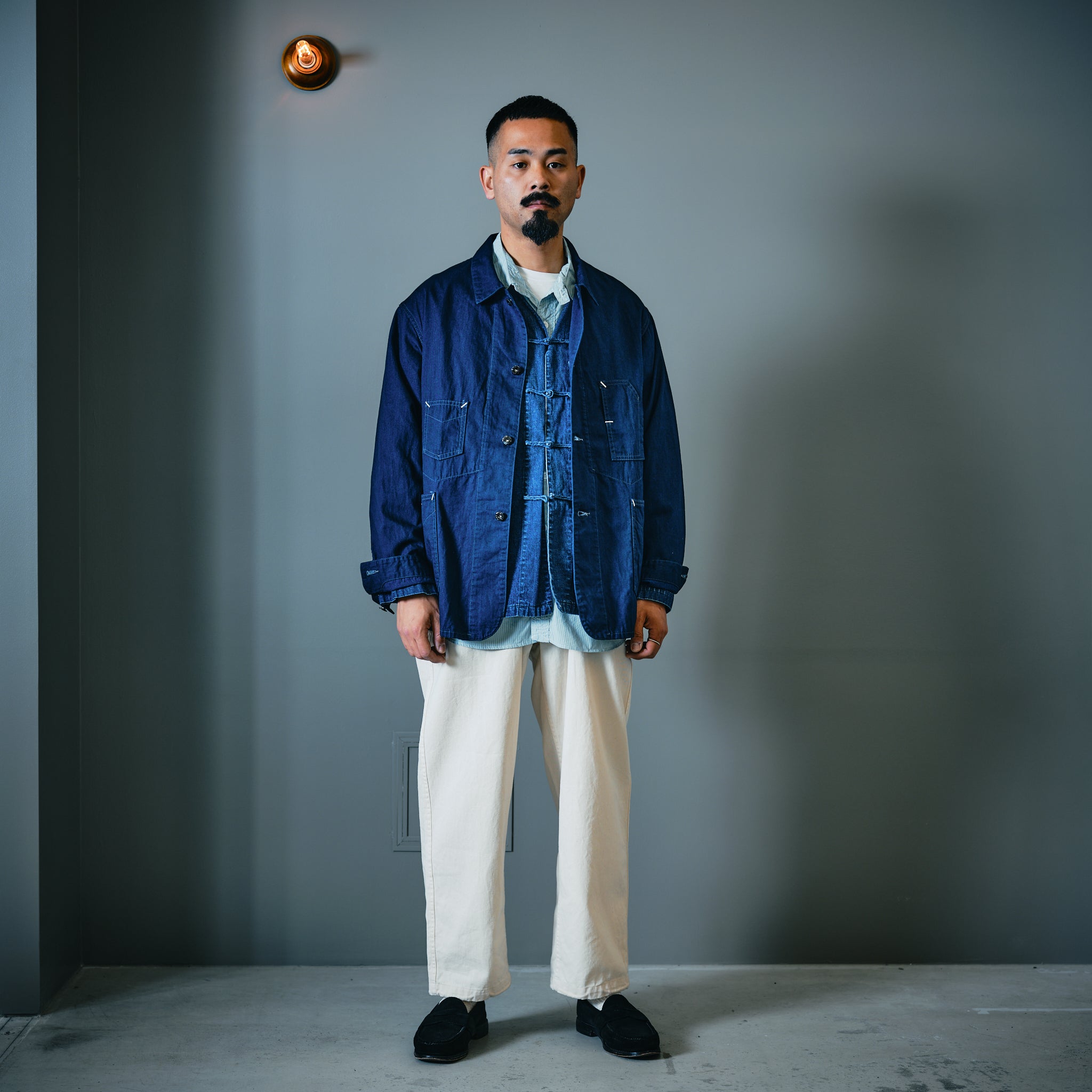 #1111-VTI De Luxe Railroader : vintage twill indigo