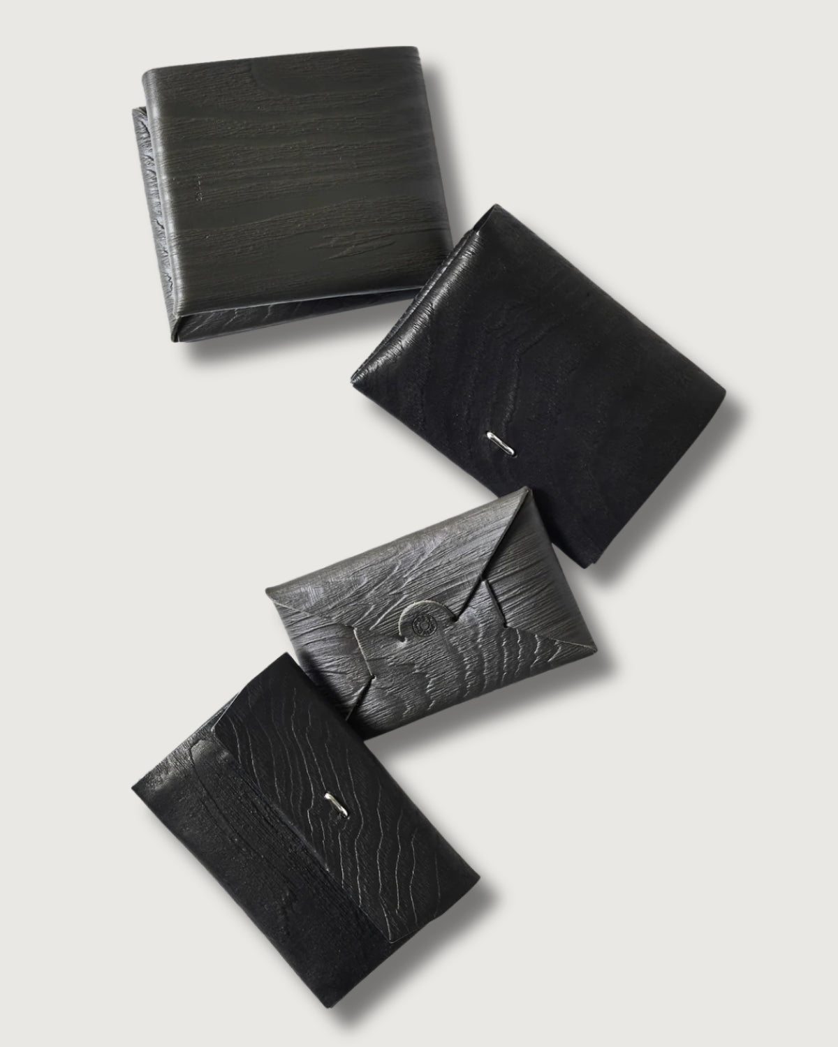 #4302-PT Plywood Leather Card Case : plywood leather taupe