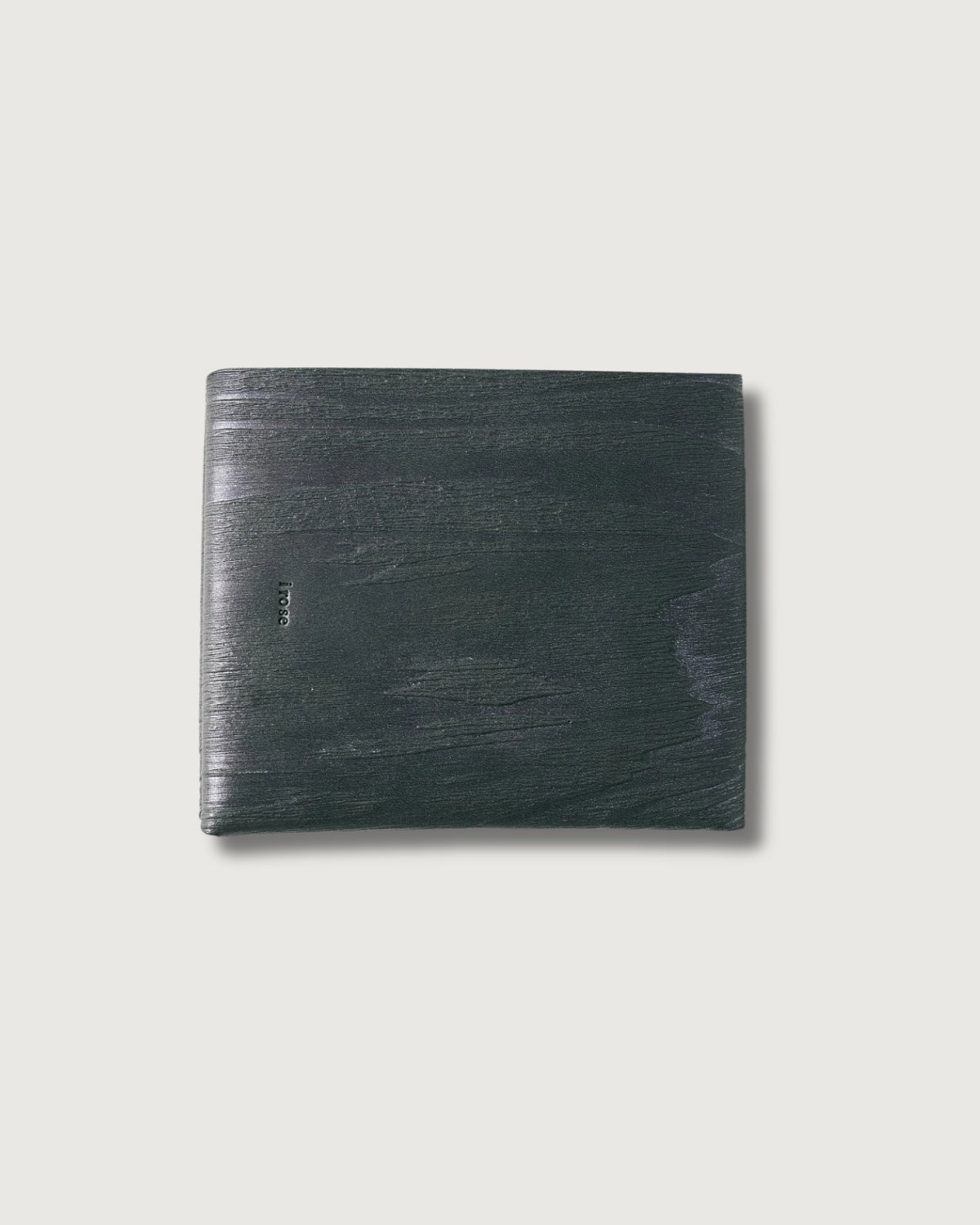 #4301-PT Plywood Leather Wallet : plywood leather taupe