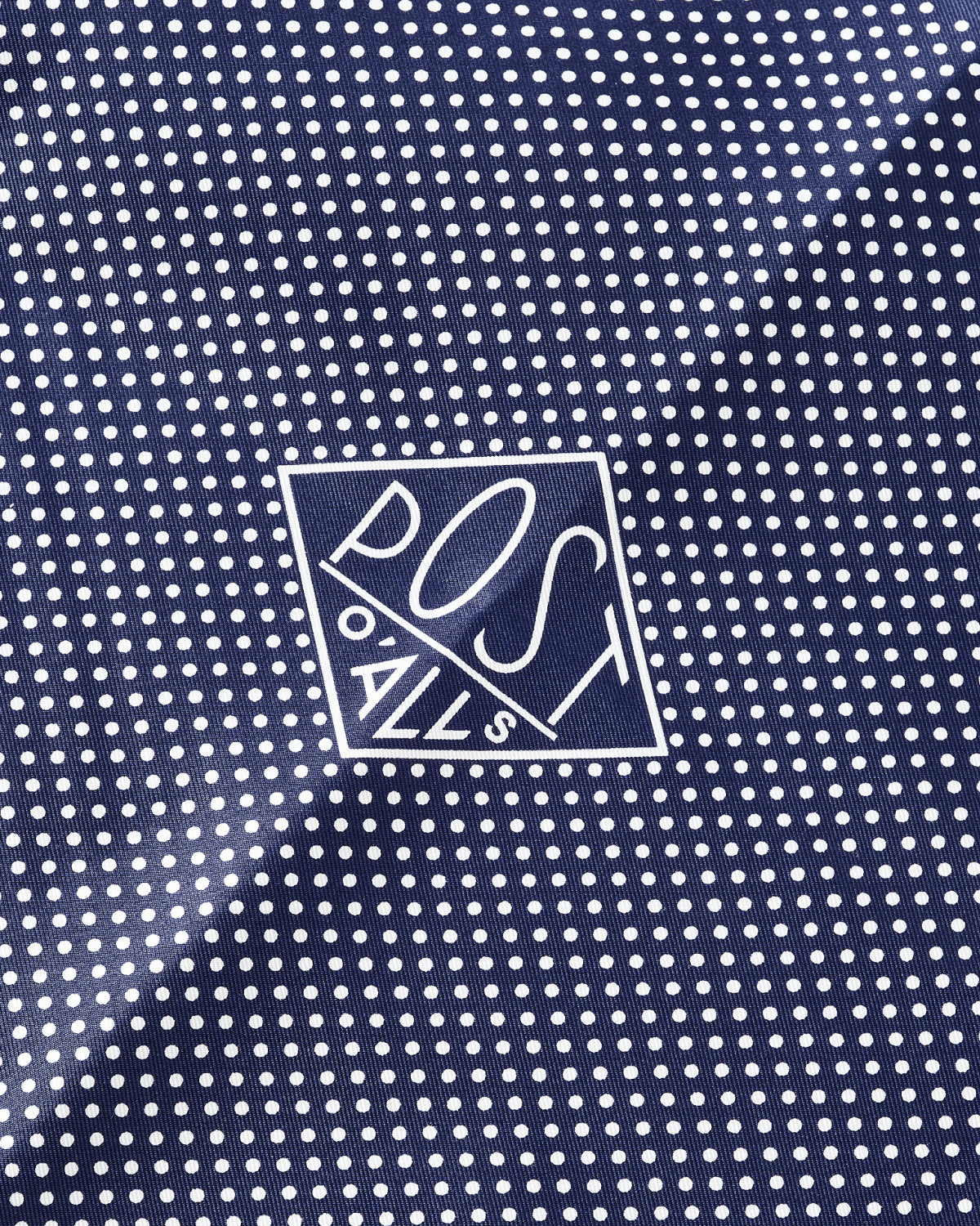 #5002-SN 1993 scarf : silk navy/white 43.5 x 124