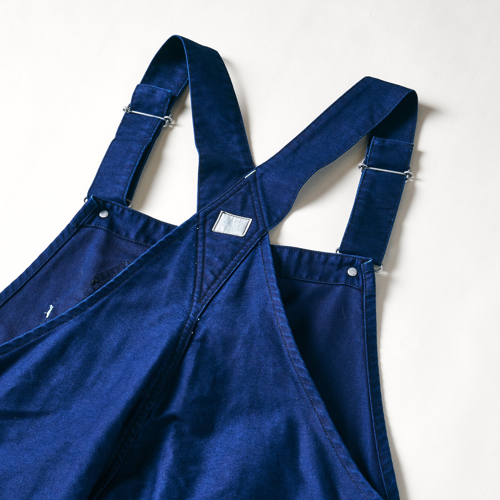 #1401-MI No.1 Overalls : vintage moleskin indigo