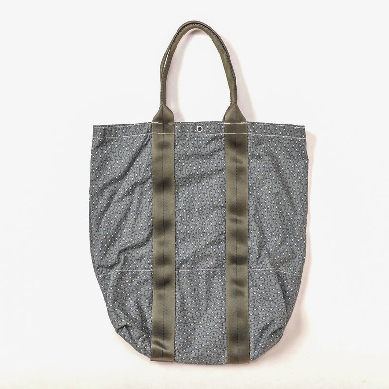 1960 POS-TOTE : vintage calico grey bag-054 "Dead Stock"