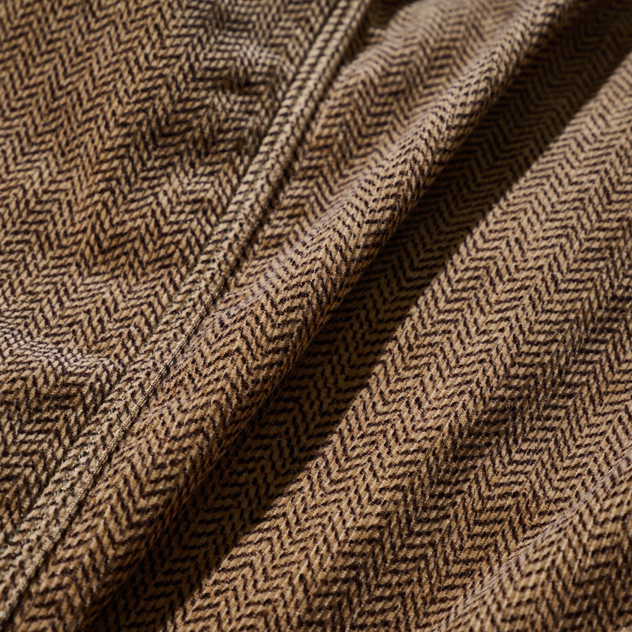 #1102DV-HCB Engineers' Jacket DV : herringbone print corduroy brown