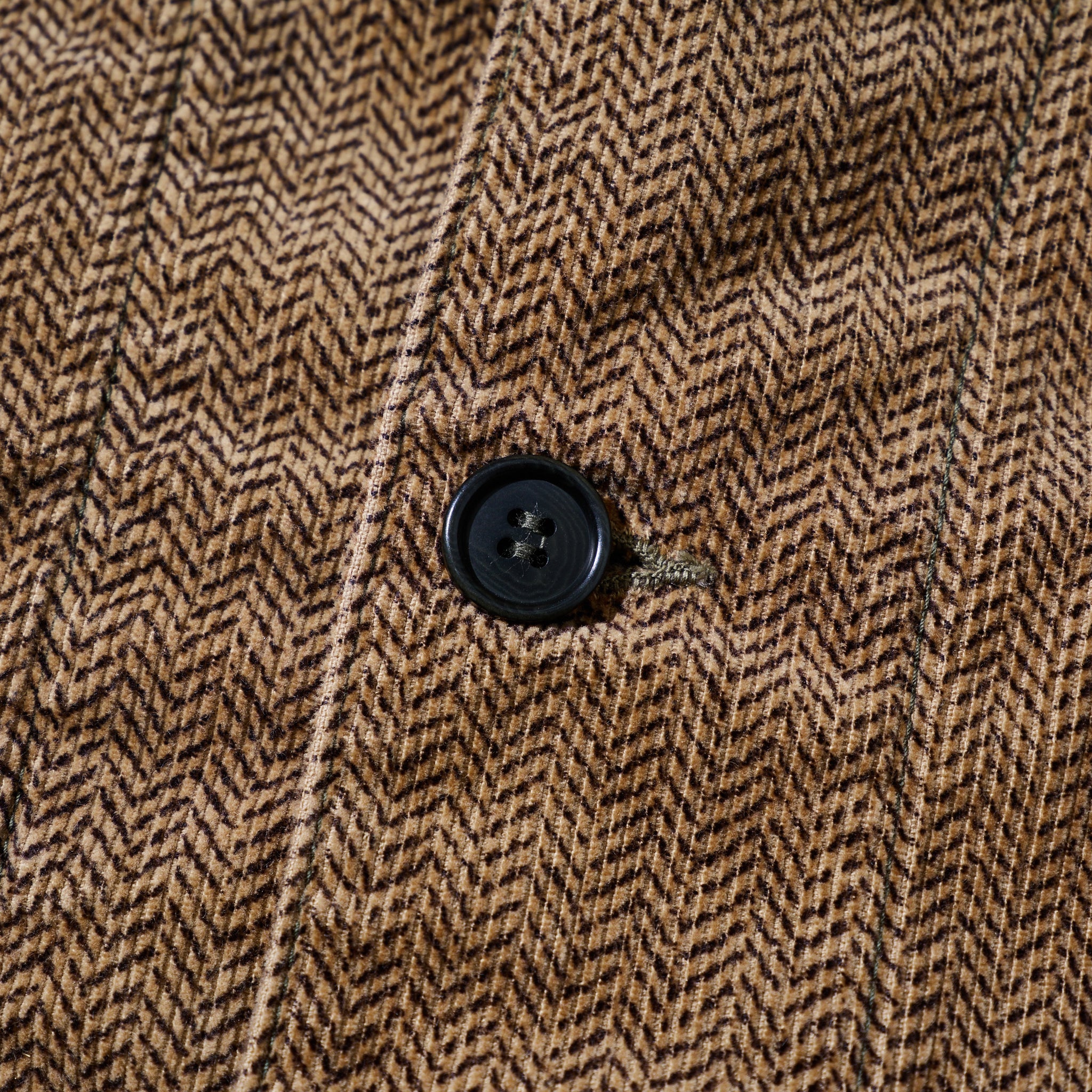 #3116B-HCB OK Rider 5 : herringbone print corduroy brown
