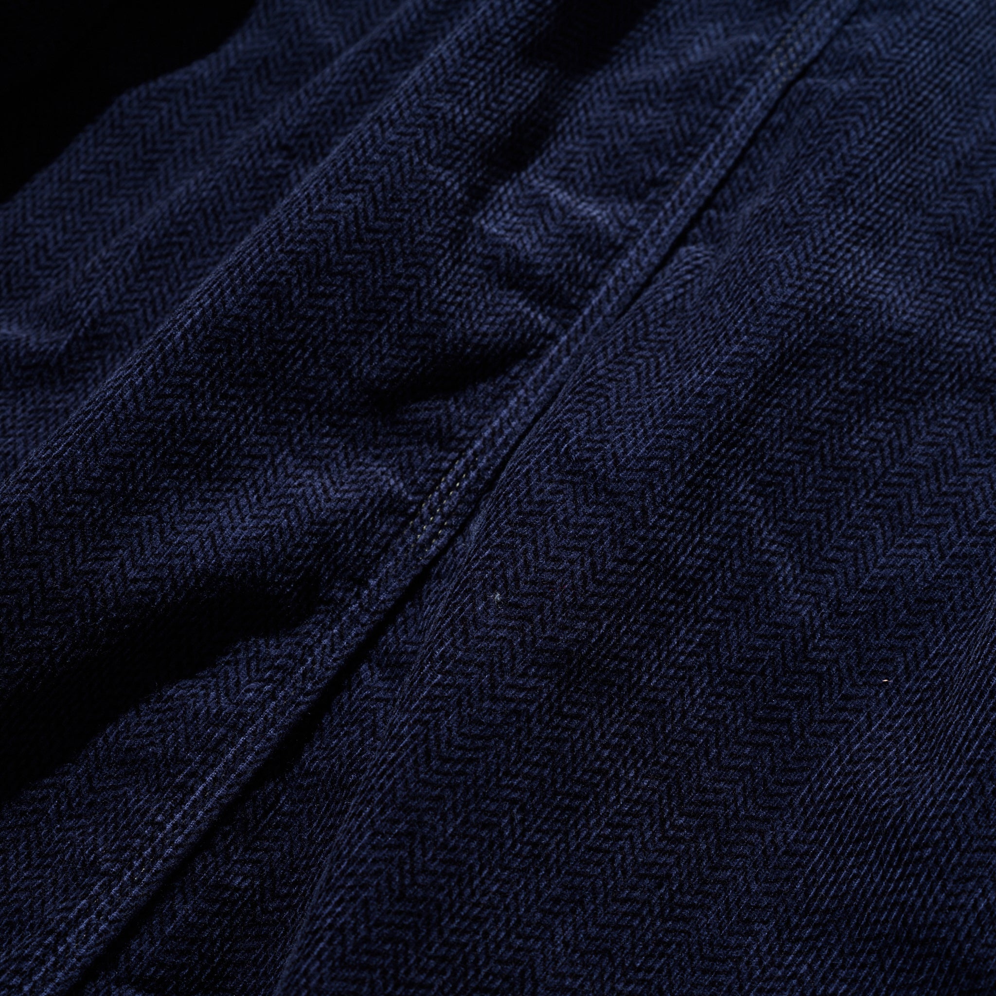 #1102DV-HCN Engineers' Jacket DV : herringbone print corduroy navy