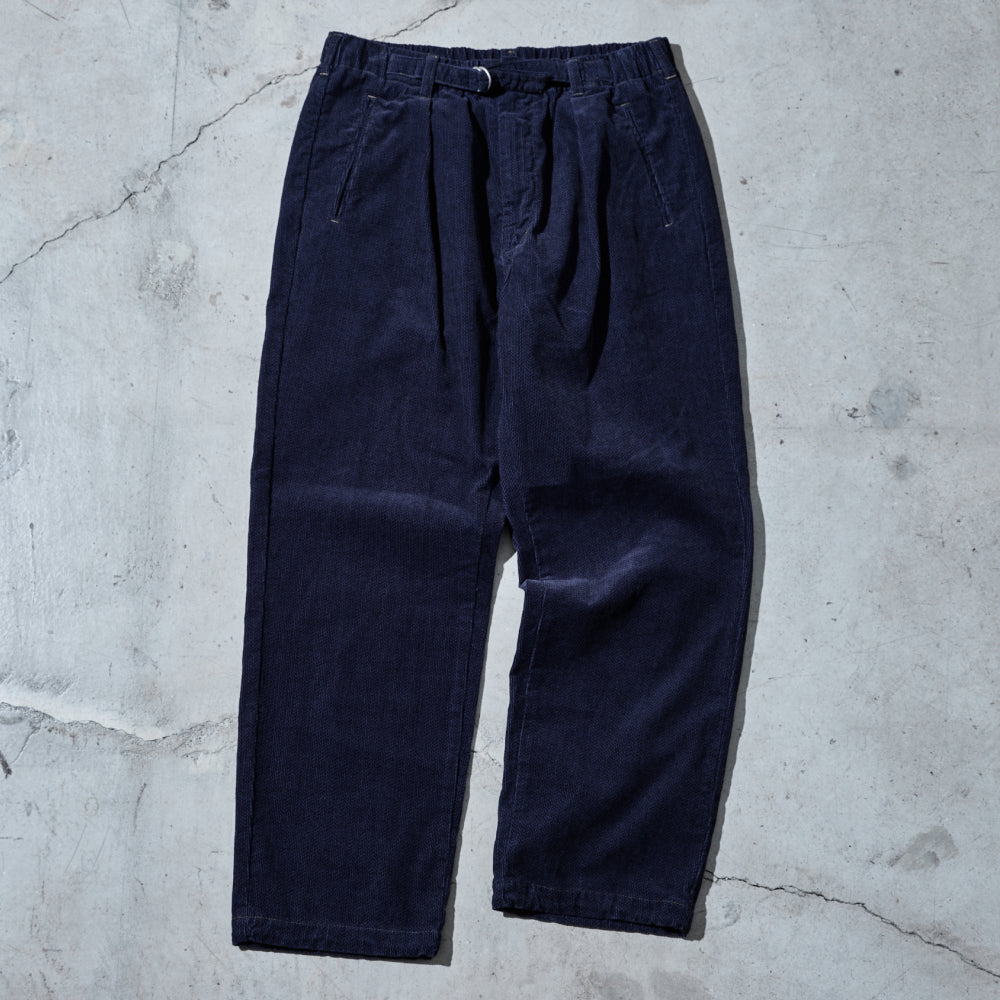 #3315-HCN E-Z Lax 4 : herringbone print corduroy navy