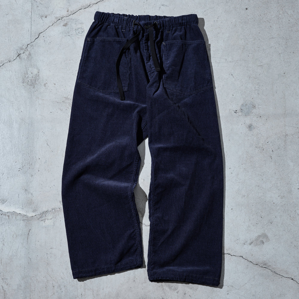 #3307-HCN E-Z ARMY-NAVY Pants : herringbone print corduroy navy