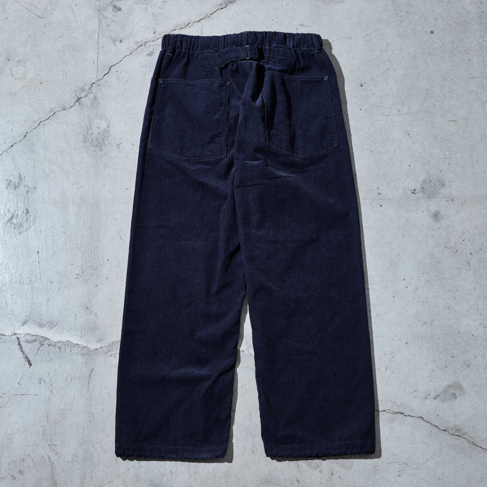 #3307-HCN E-Z ARMY-NAVY Pants : herringbone print corduroy navy