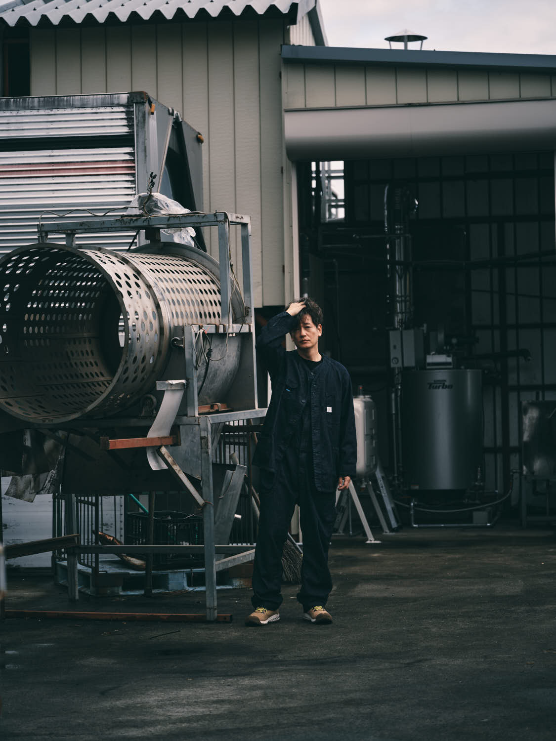 EP02-CHI ELNEST x Post O'Alls All-in-One：cotton herringbone indigo