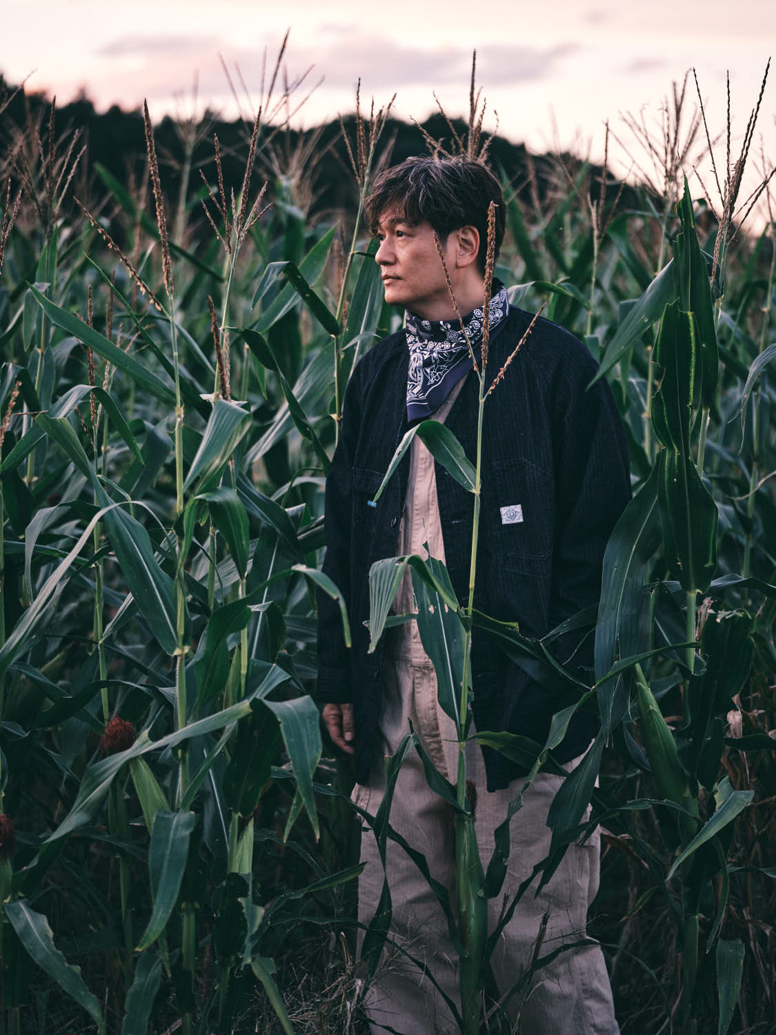 EP01-CHI ELNEST x Post O'Alls Coverall Jacket：cotton herringbone indigo