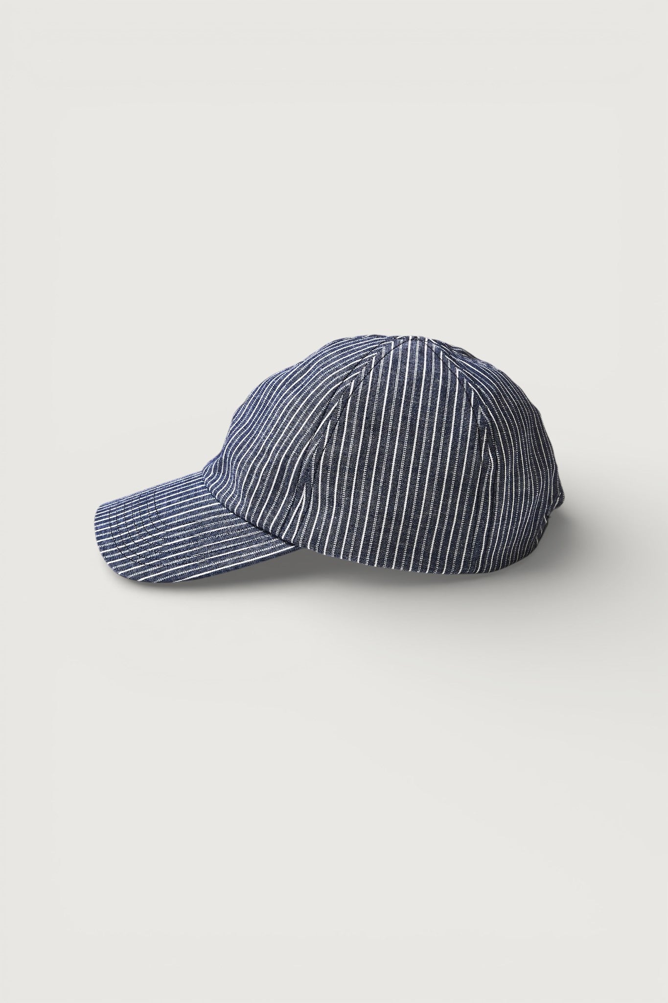 #3903-SC POST Ball Cap : stripe chambray indigo