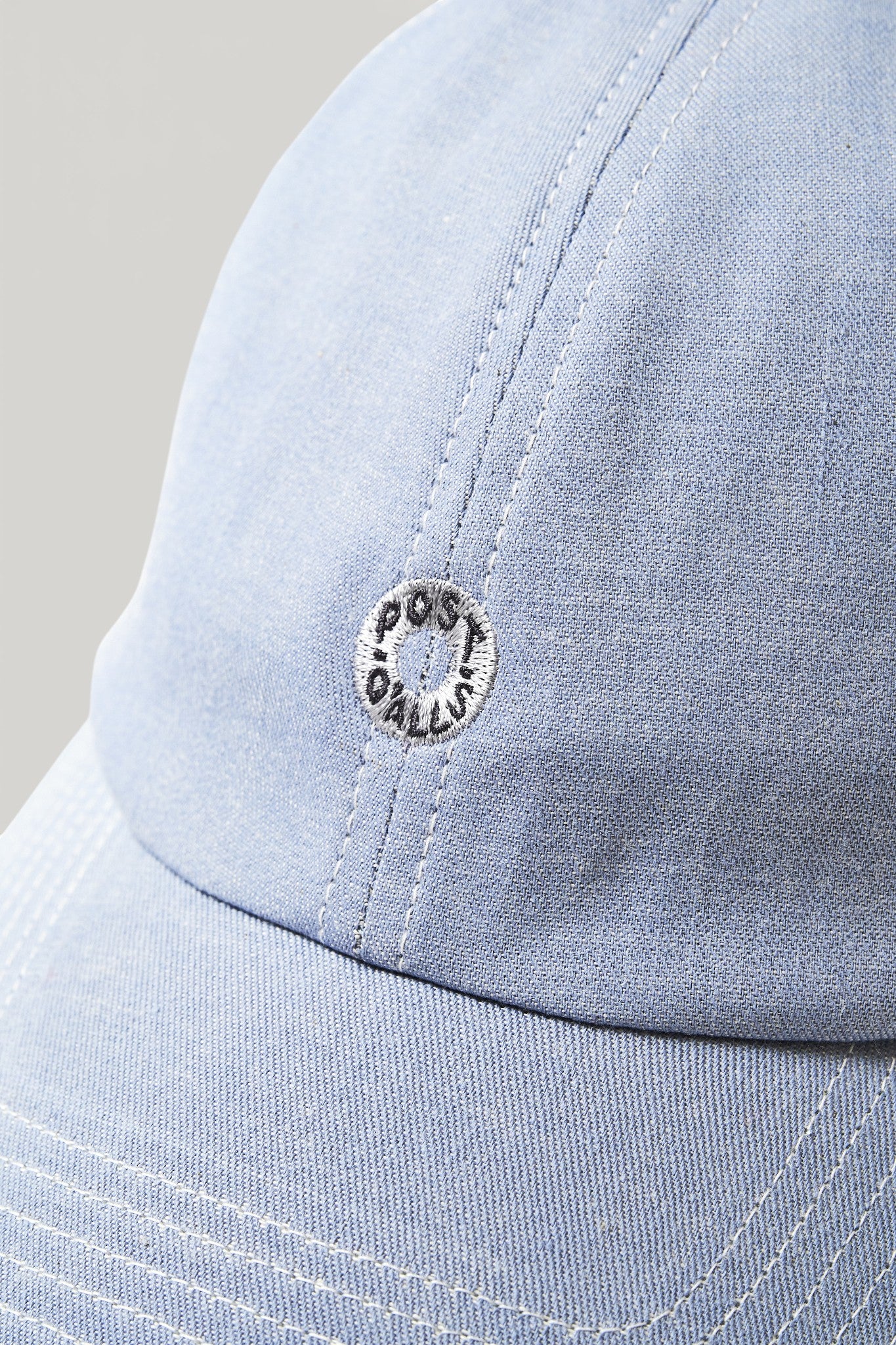#3903-MDF POST Ball Cap : mid weight denim fade blue