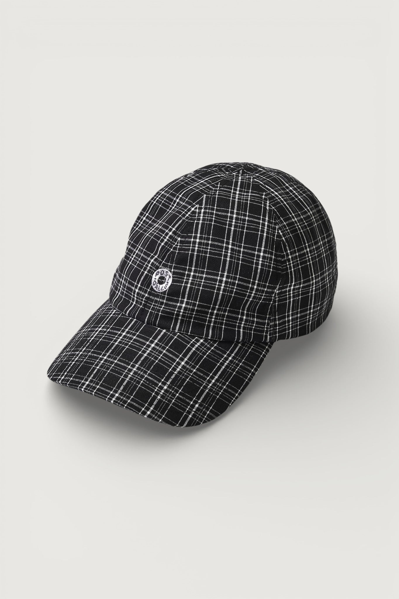 #3903-CBC POST Ball Cap : cotton broadcloth black check