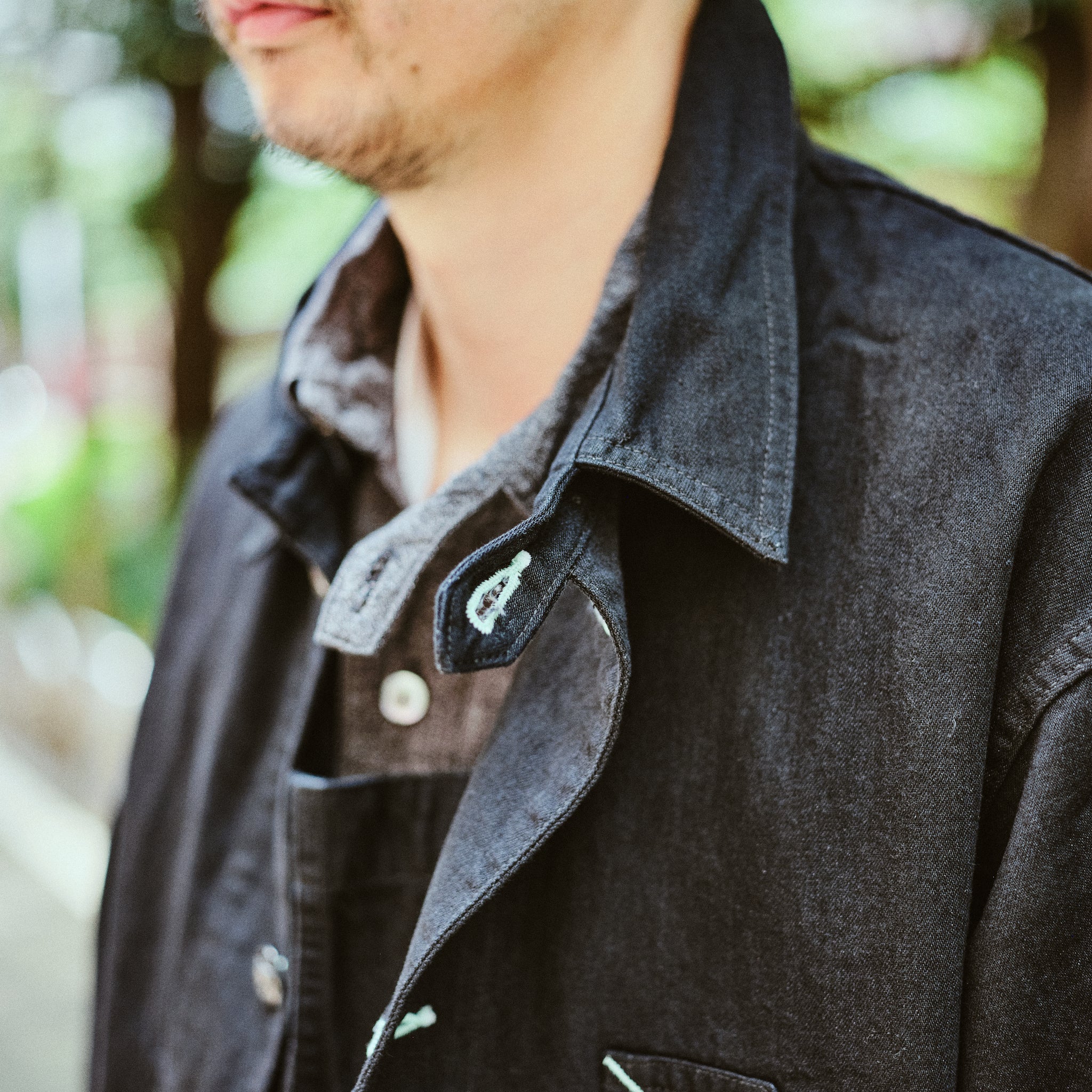 #1201-GC No.1 Shirt : grey covert salt & pepper