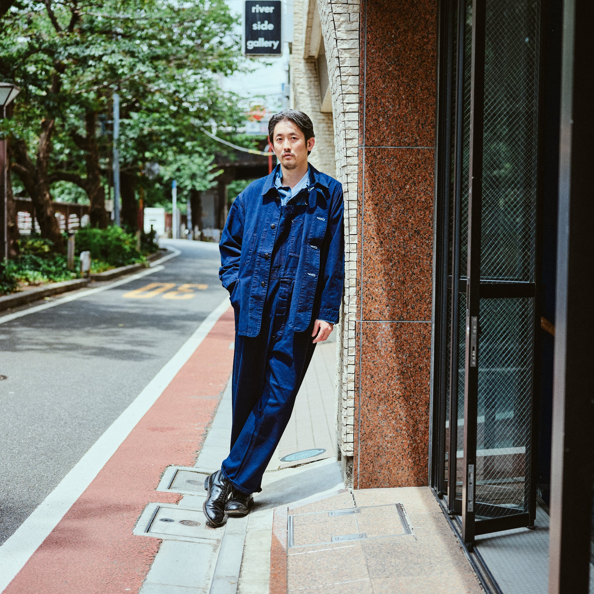 #1101-FTI No.1 Jacket : flat twill indigo