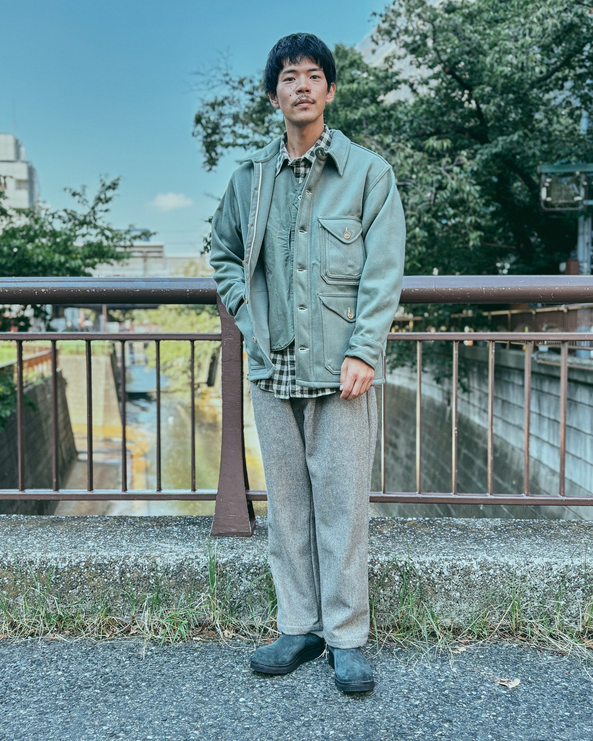 2106R-BMG CRUZER 5-R : beaver melton pale green