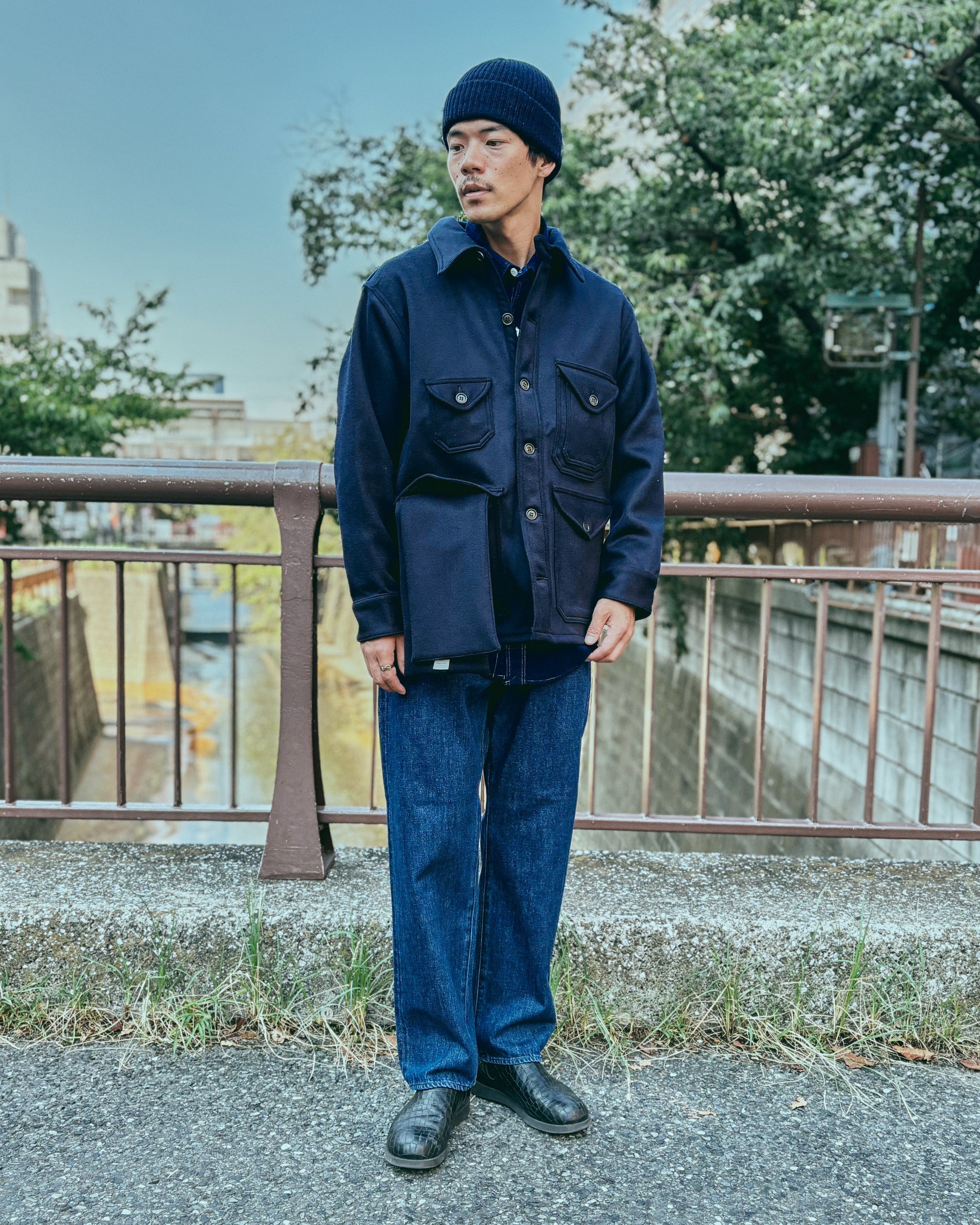 POST O’ ALLS CRUZER 5-R Dk.Navy 2106R-BMN CRUZER 5-R : beaver melton navy