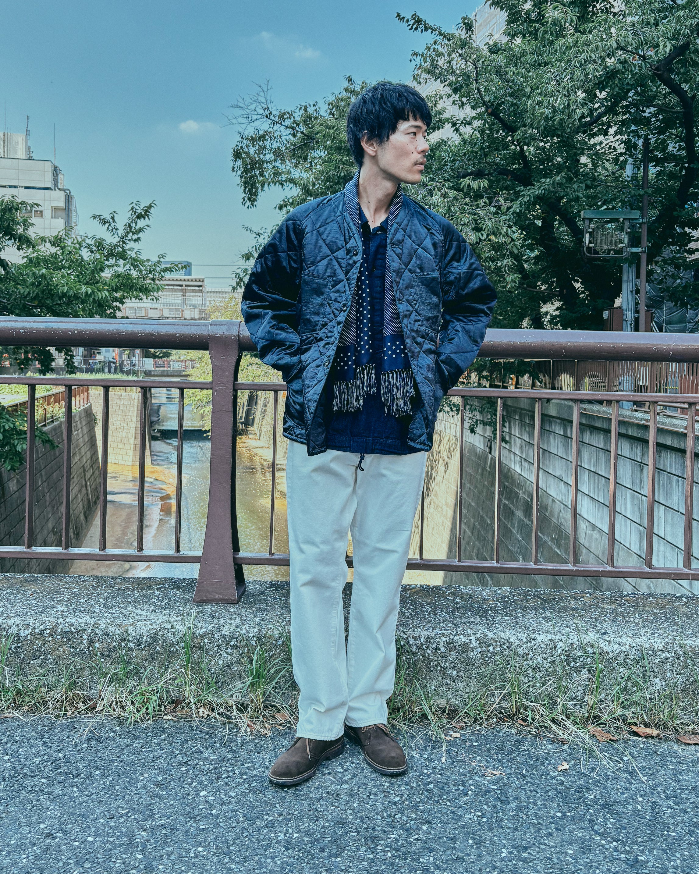 #3134DV-ASD POST 47 DV : quilted acetate sateen w/Thinsulate HL60 dark grey