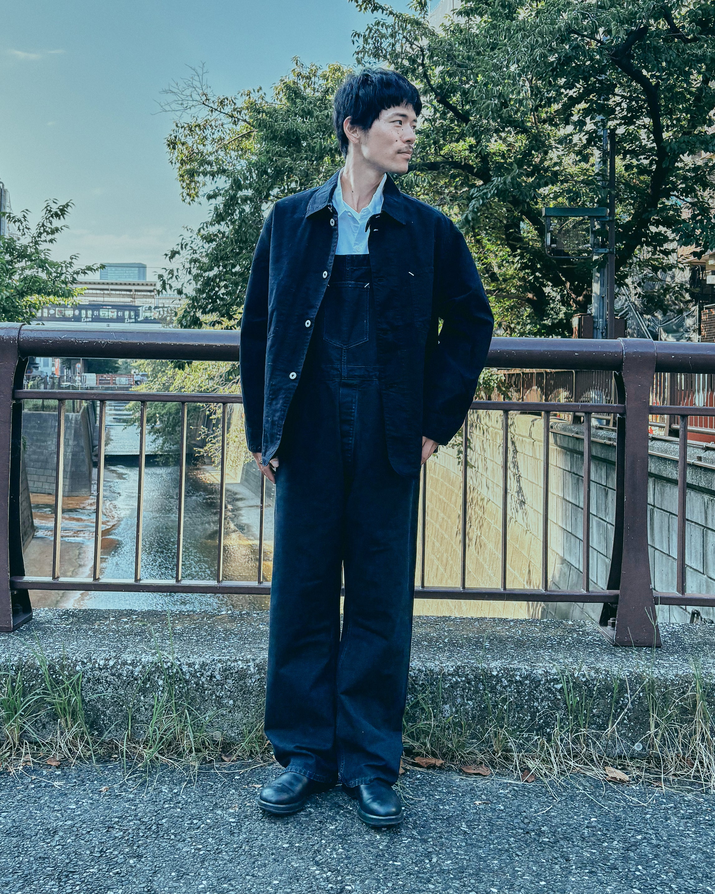 3133-NT POST 46 : nep twill black