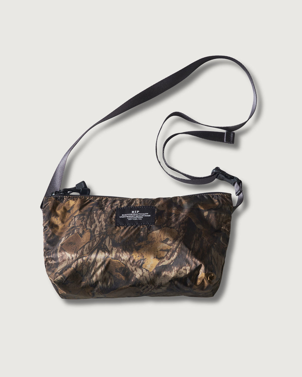 JP510-NC1 BAGSINPROGRESS x Post O'Alls FANNYPACK CROSSBODY : nylon forest camo brown jungle