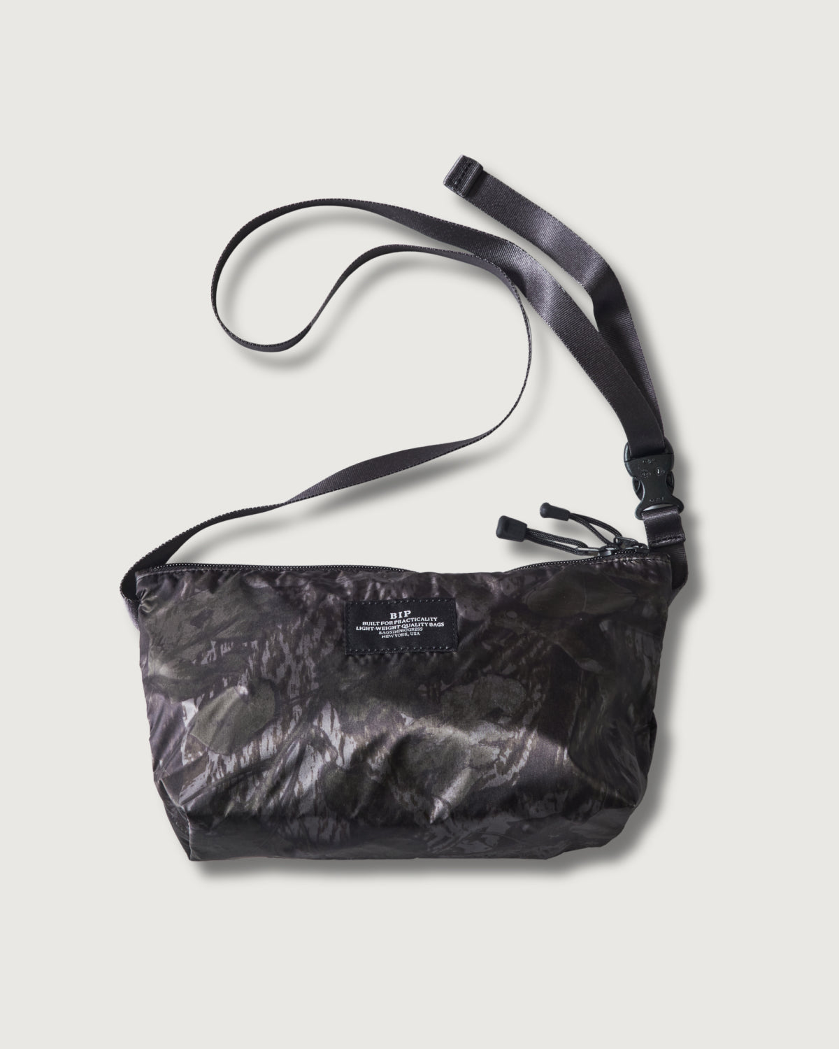 JP510-NC3 BAGSINPROGRESS x Post O'Alls FANNYPACK CROSSBODY : nylon forest camo grey jungle
