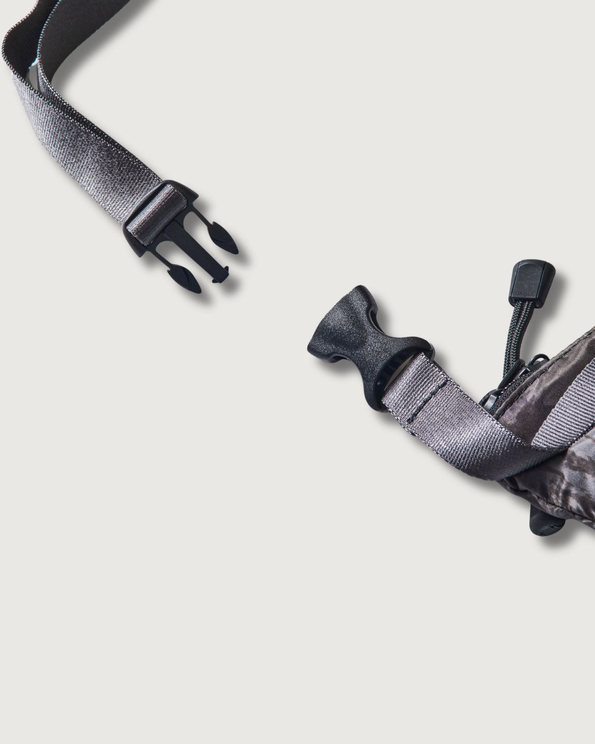 JP510-NC3 BAGSINPROGRESS x Post O'Alls FANNYPACK CROSSBODY : nylon forest camo grey jungle