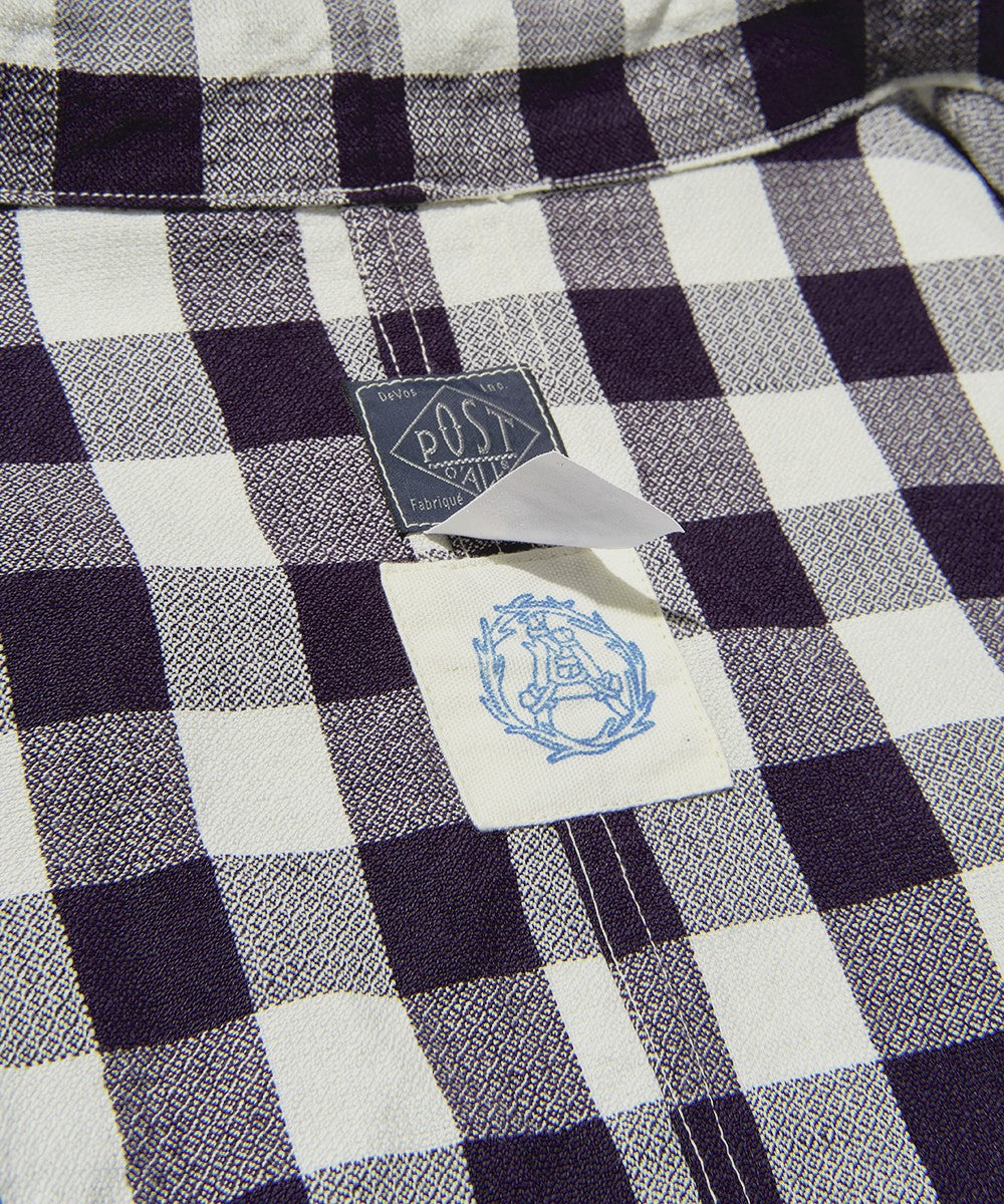 MTR4311 POST chinois : Gingham check WINE x LGY