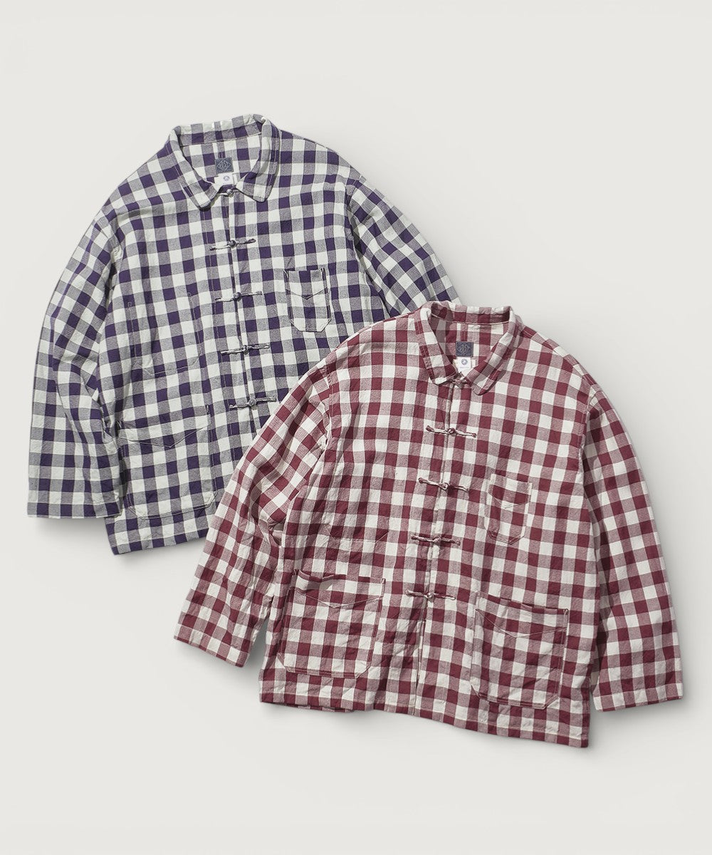 MTR4311 POST chinois : Gingham check WINE x LGY