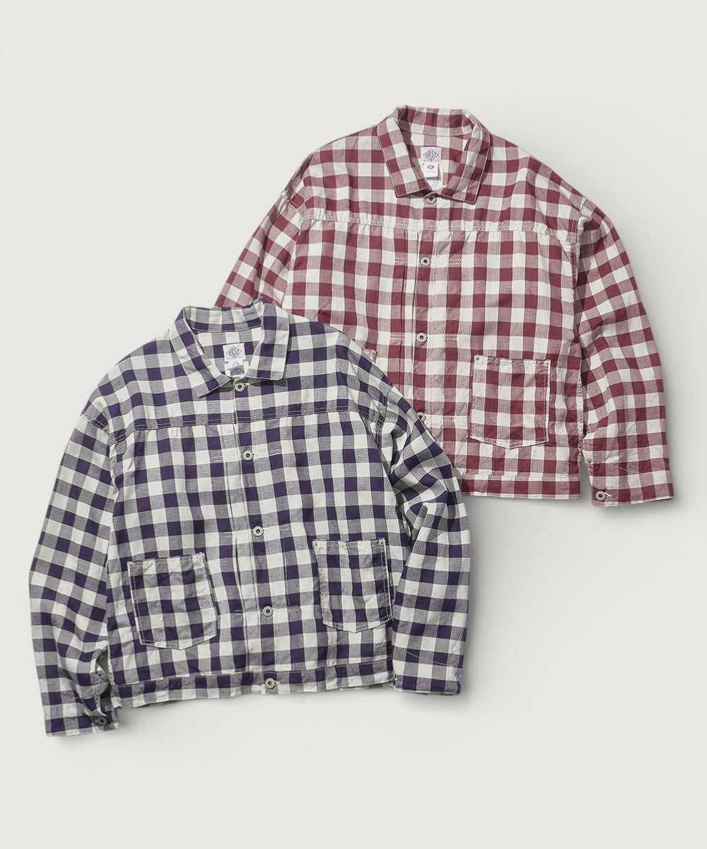 MTR4312 El Ranchero 3 : Gingham check WINE x LGY