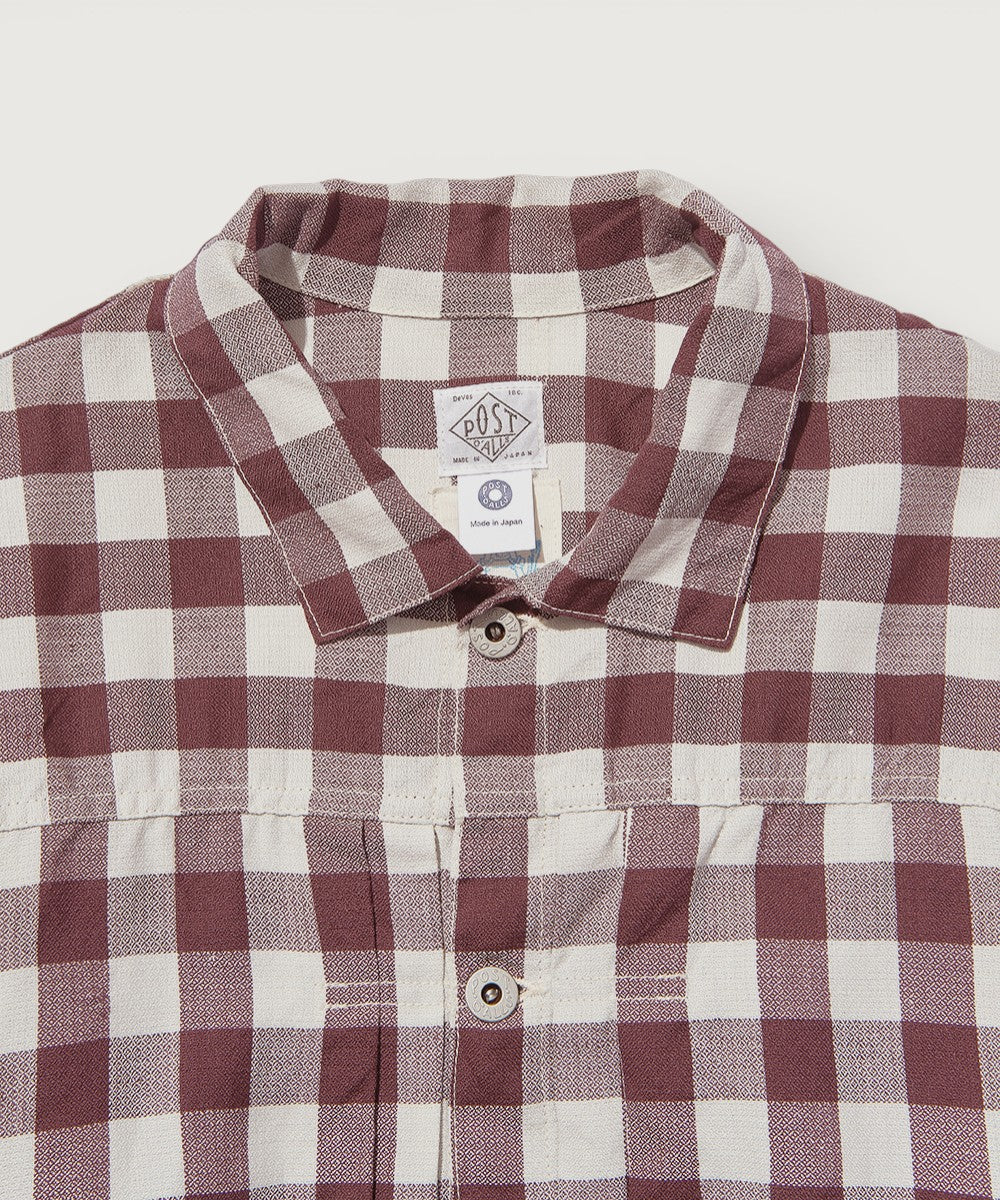 MTR4312 El Ranchero 3 : Gingham check WINE x LGY