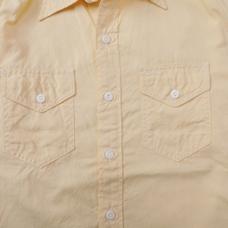 Light Shirt : cotton oxford yellow "Dead Stock"