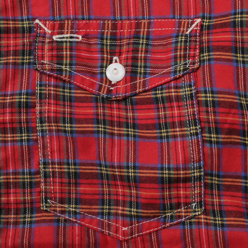 C-Post : cotton flannel tartan check "Dead Stock"