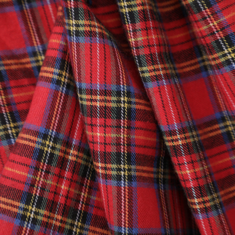 C-Post : cotton flannel tartan check "Dead Stock"