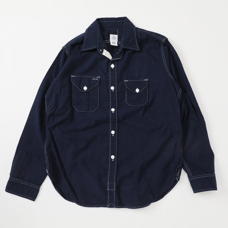 Cruzer Shirt : cotton flannel navy "Dead Stock"