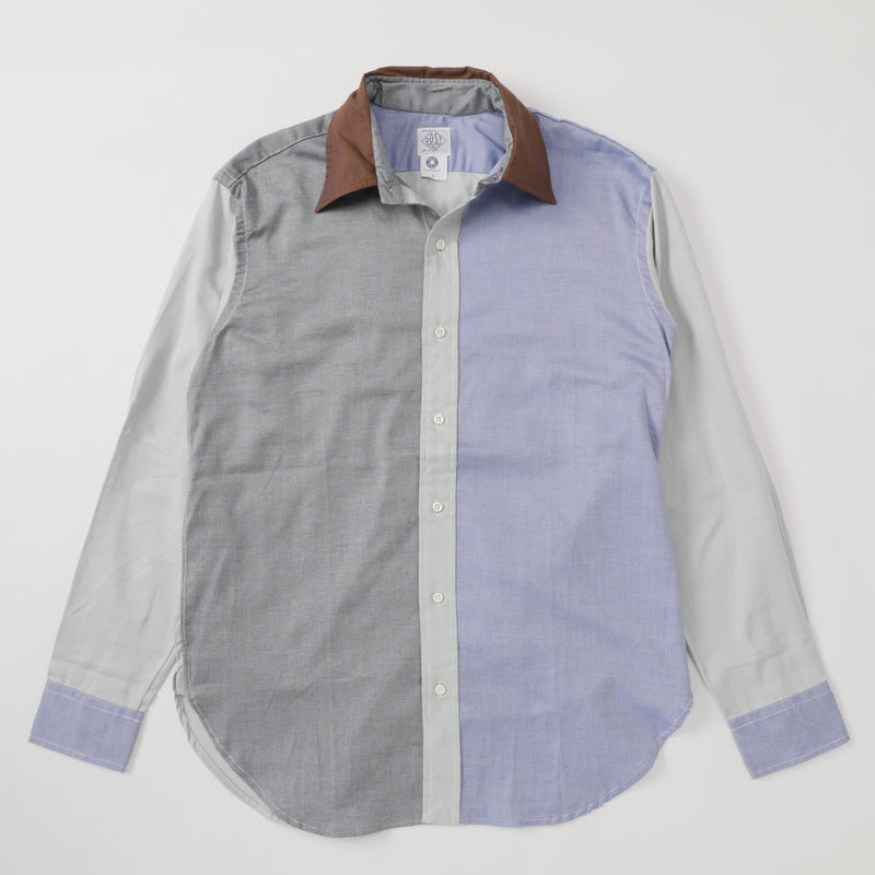 Post BL Shirt : royal oxford combo crazy patern "Dead Stock"