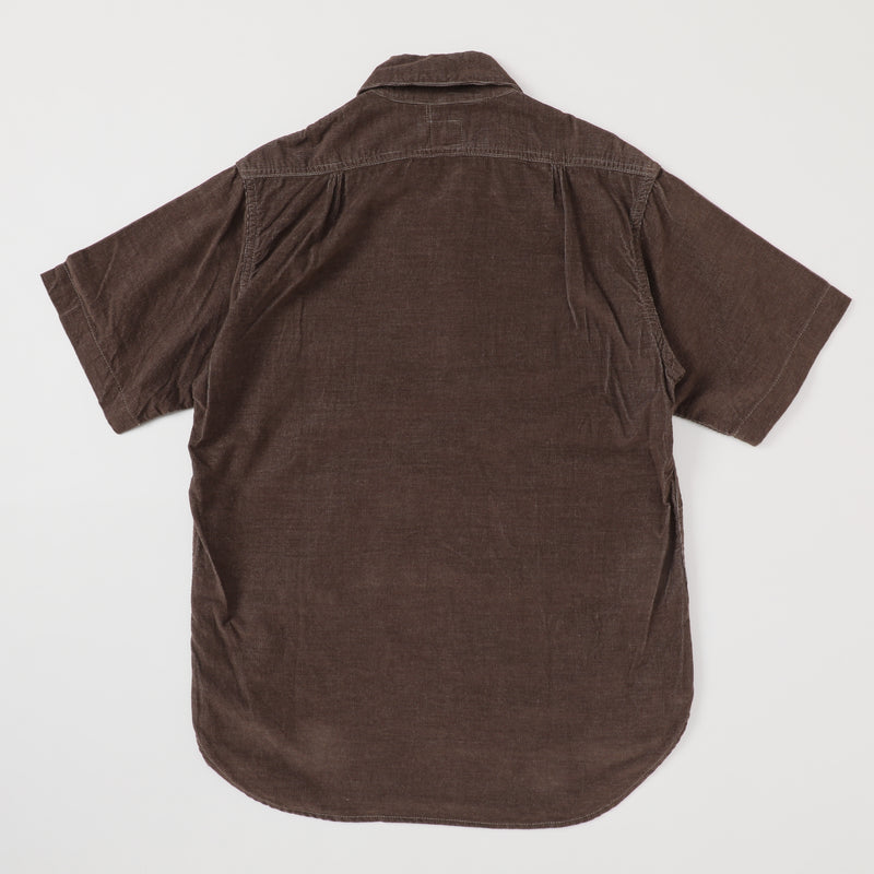 Zipper Short Sleeve : light corduroy brown/talon "Dead Stock"