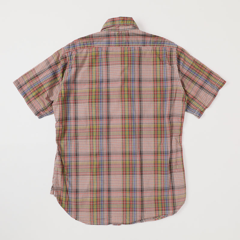C-Post Short Sleeve : vintage calico check "Dead Stock"