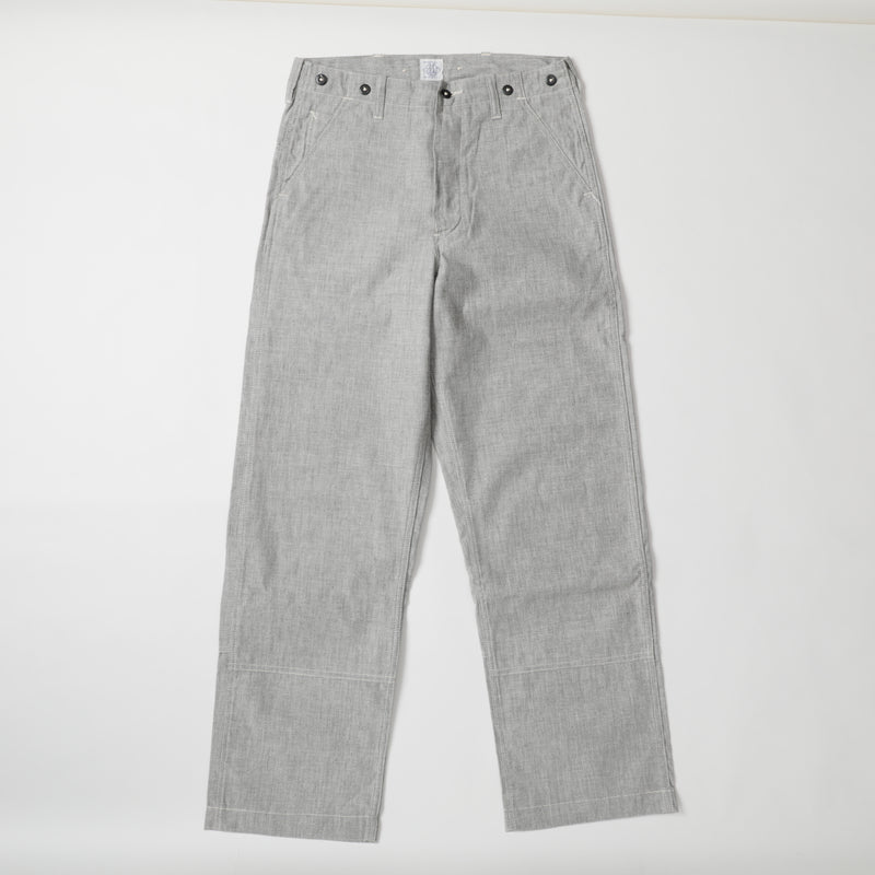 Logger Chino : vintage covert cloth light grey pa-004 "Dead Stock"