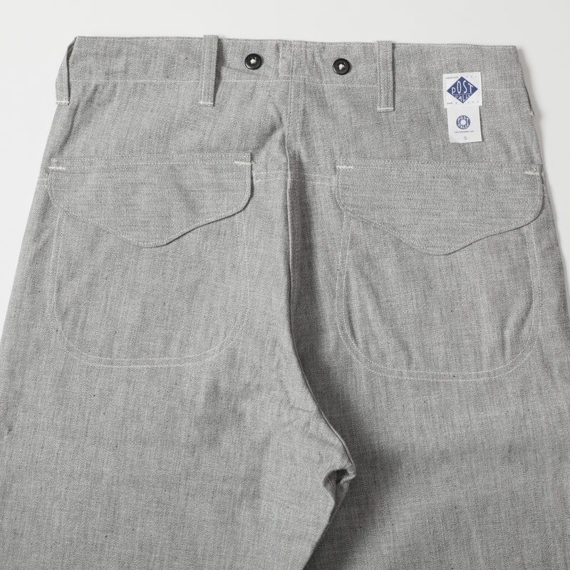 Logger Chino : vintage covert cloth light gray pa-004 "Dead Stock"
