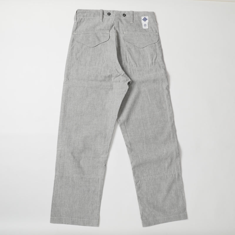 Logger Chino : vintage covert cloth light grey pa-004 "Dead Stock"