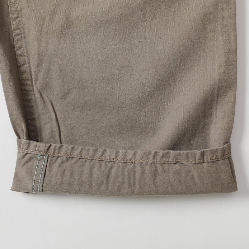 Delaware : cotton satin khaki pa-011 "Dead Stock" / L