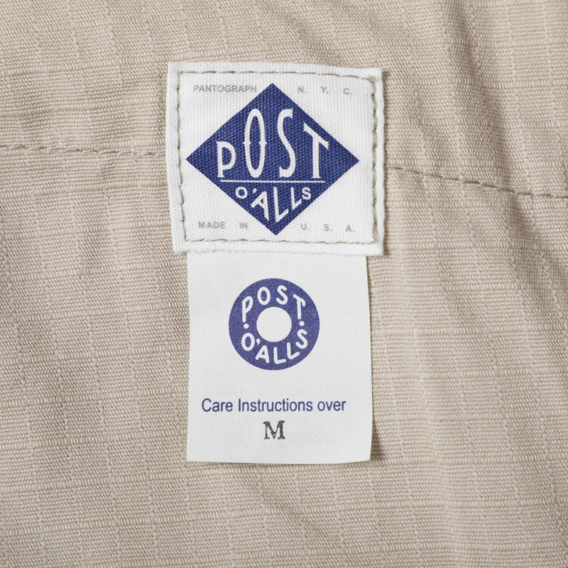 Post Baker: cotton ripstop beige pa-017 "Dead Stock"