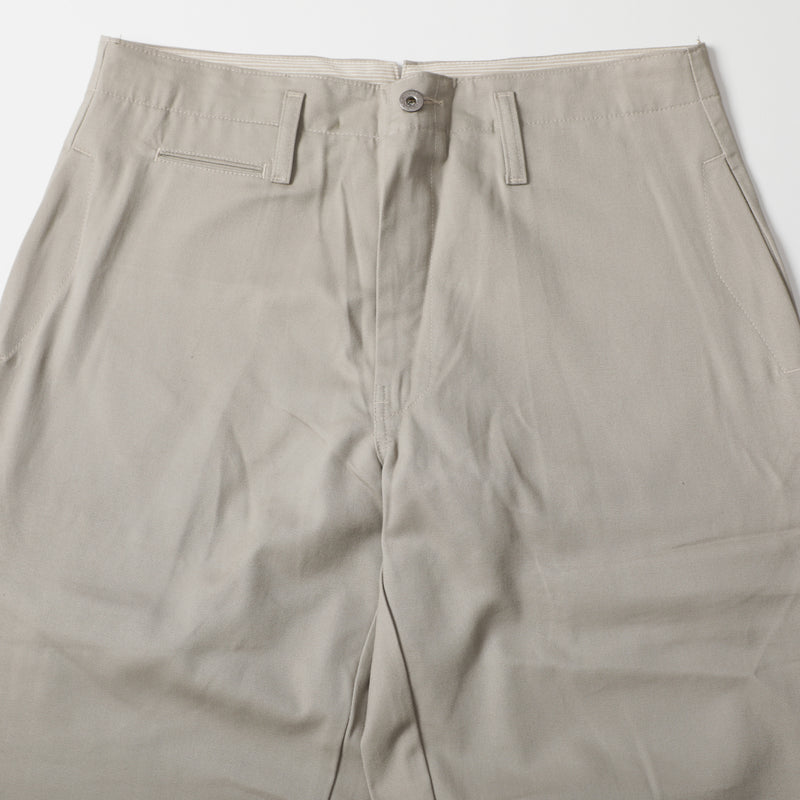 Post Chino : cotton twill beige pa-036 "Dead Stock"