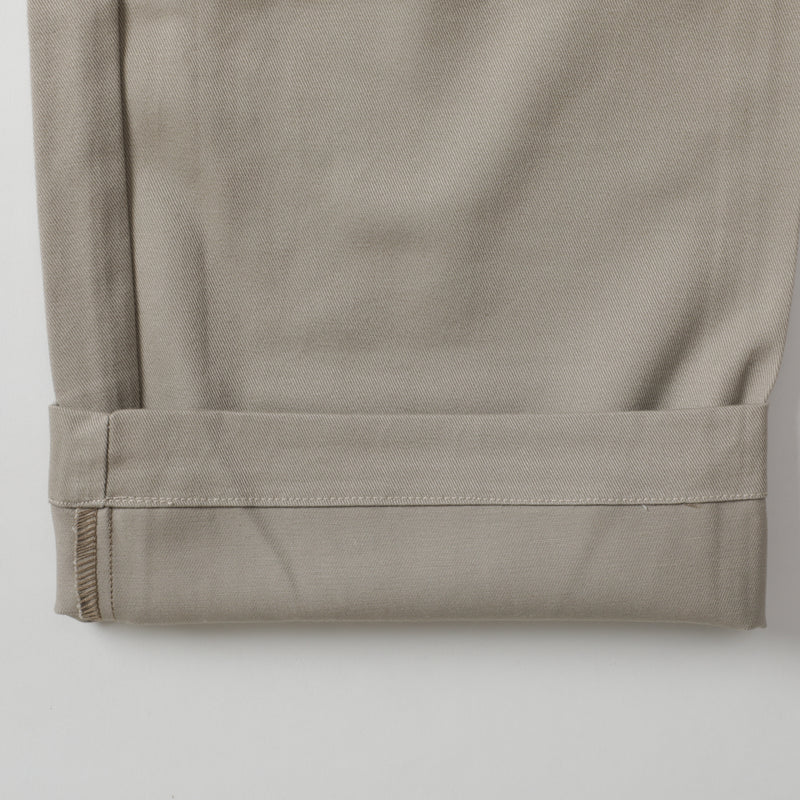 Post Chino : cotton twill beige pa-036 "Dead Stock"