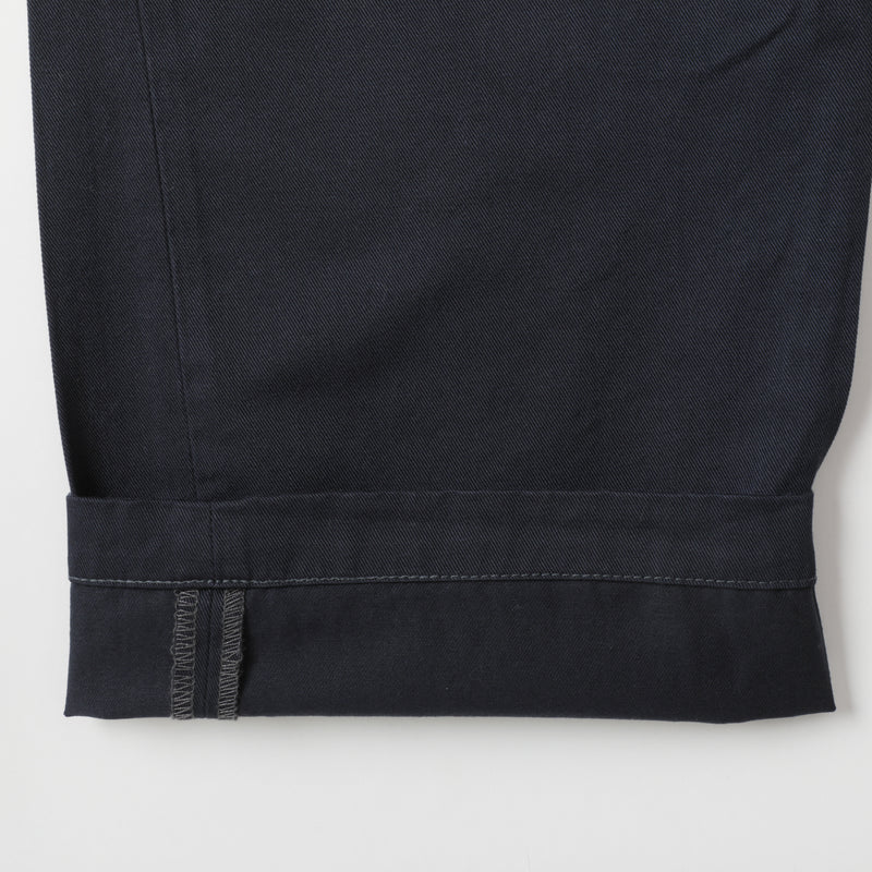 Post Chino : cotton twill navy pa-042 "Dead Stock"