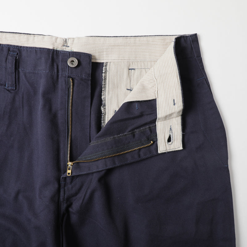 Post Chino : cotton twill navy pa-044 "Dead Stock"