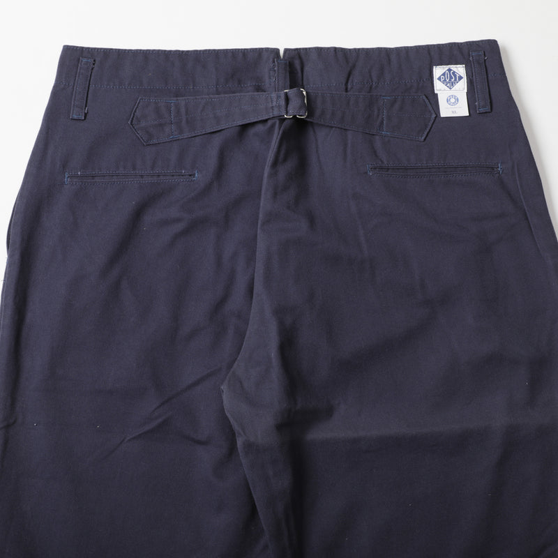 Post Chino : cotton twill navy pa-044 "Dead Stock"
